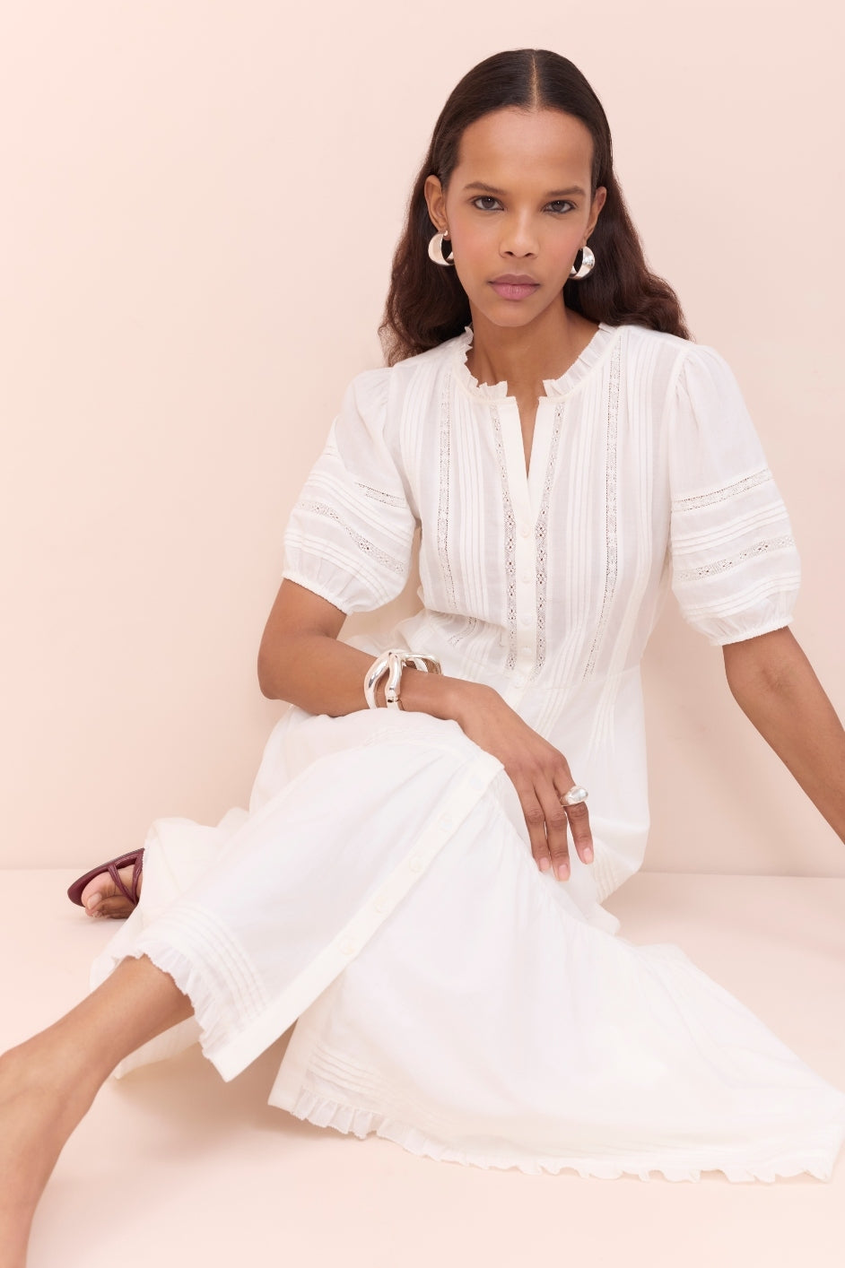 Elise Dress - Ivory