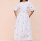 Evelyn Dress - Embroidered Stripe