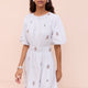 Evelyn Dress - Embroidered Stripe
