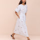 Evelyn Dress - Embroidered Stripe