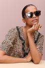 Laurent Silk Blouse - Leopard