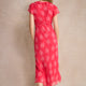 Annabelle Silk Blend Dress - Peony Whimsical Sprig