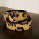 Wrap Leather Belt - Leopard Pony