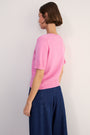Ava Short Sleeve Cardigan - Peony