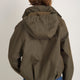 Billie Funnel Hooded Bomber Jacket - Soft Khaki