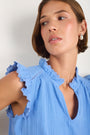 Marlow Top - Riviera Blue