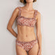 Cassis Bikini Top - Sand Mono Floral