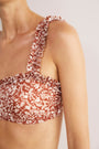 Cassis Bikini Bottom - Sand Mono Floral