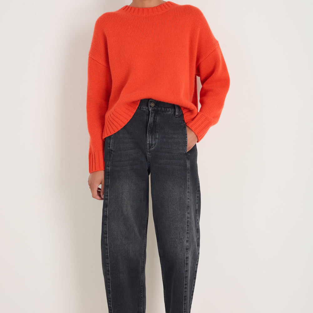 Charlie Horseshoe Jean - Washed Black