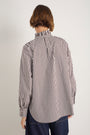 Clemmy Classic Shirt - Cocoa/Ivory Stripe