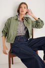 Clemmy Classic Shirt - Cocoa/Ivory Stripe
