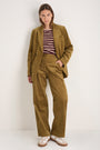 DB X Wyse Cord Blazer - Dark Chartreuse
