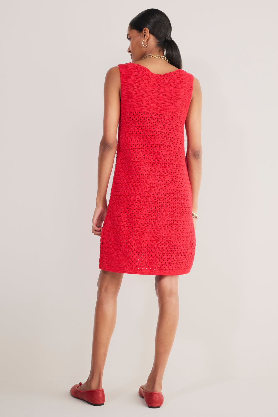 DB x WYSE Crochet Dress - Red
