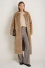 Cameron Long Length Faux Fur Coat - Mink