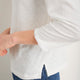 Elyna 3/4 Sleeve Tee - White