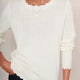 Fleurine Scallop Jumper - Ivory