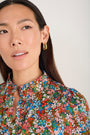 Fabienne Silk Dress - Ditsy