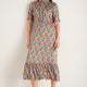 Fabienne Silk Dress - Ditsy