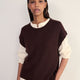 Fleur Merino Tank - Cocoa