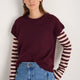 Fleur Merino Tank - Deep Fig
