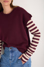 Fleur Merino Tank - Deep Fig
