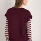 Fleur Merino Tank - Deep Fig