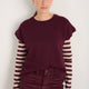 Fleur Merino Tank - Deep Fig