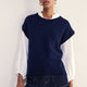 Fleur Merino Tank - Midnight