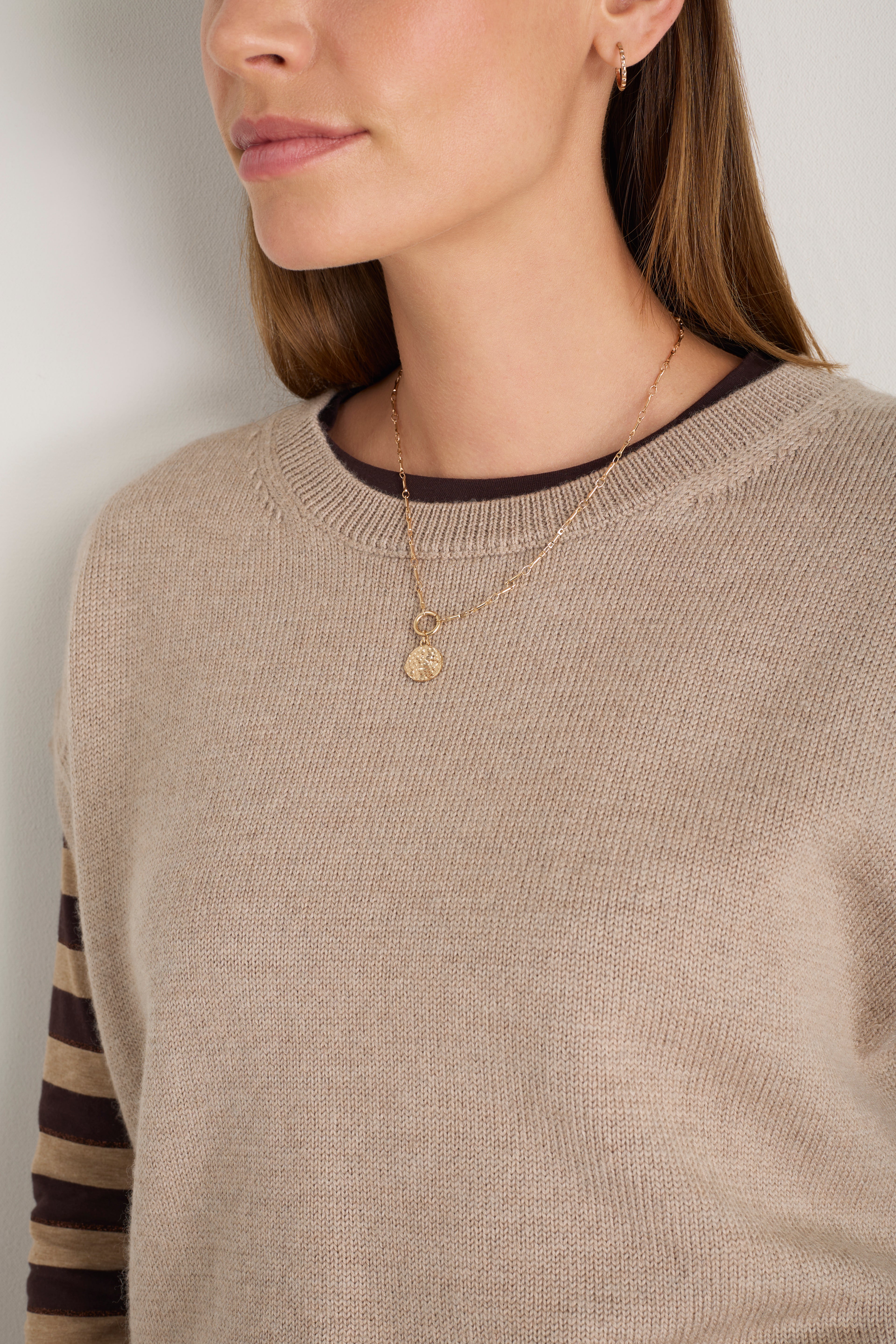 Fleur Merino Tank - Oat Melange