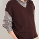 Fleur V-Neck Tank - Cocoa