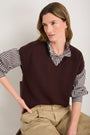 Fleur V-Neck Tank - Cocoa