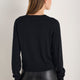 Fleurine Cropped Cardigan - Black