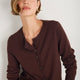 Fleurine Cropped Cardigan - Cocoa