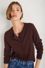 Fleurine Cropped Cardigan - Cocoa
