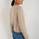Fleurine Cropped Cardigan - Oat Melange