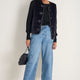 Fleurine Scallop Jumper - Black