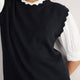 Fleurine Scallop Tank - Black