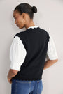 Fleurine Scallop Tank - Black
