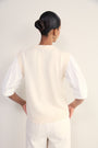 Fleurine Scallop Tank - Ivory