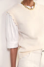 Fleurine Scallop Tank - Ivory