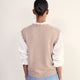 Fleurine Scallop Tank - Oat Marl