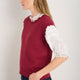 Fleurine Scallop Tank - Pomegranate Red