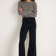 Flossie Carpenter Flare Cord Trouser - Black