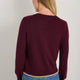 Fleurine Cropped Cardigan - Deep Fig