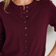 Fleurine Cropped Cardigan - Deep Fig