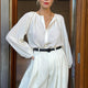 Cath x WYSE Elizabeth Silk Blouse - Ivory