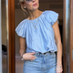Cath x WYSE Mistral Top - Chambray Blue