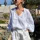 Cath x WYSE Etoile Blouse - White