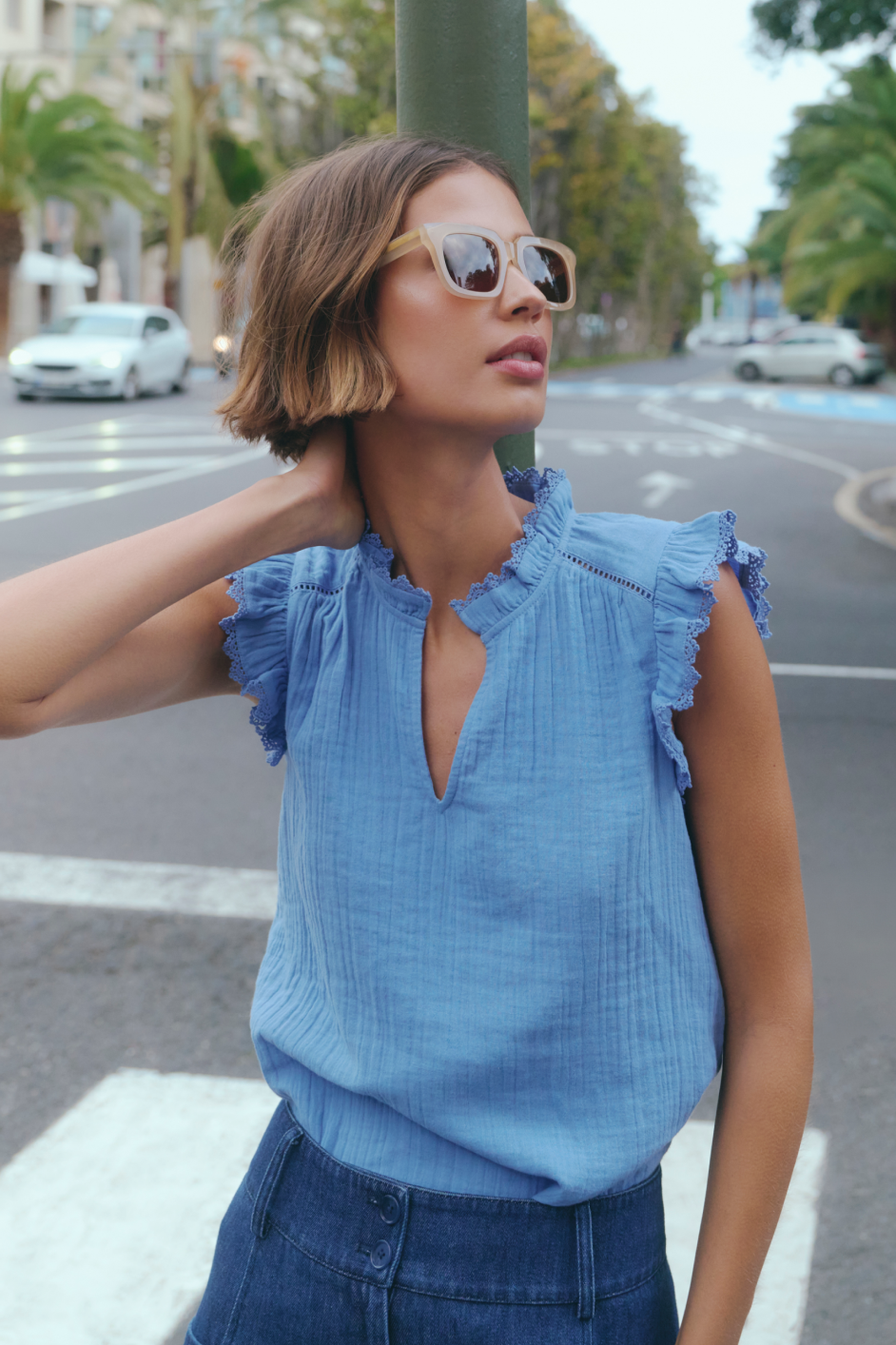 WYSE x FINLAY Tavistock Sunglasses - Nude