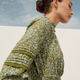 Alina Dress - Deep Olive Mono Floral